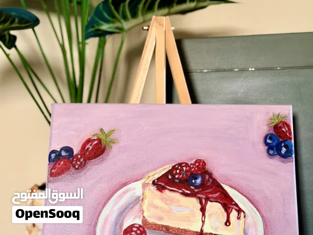 Cheez cake oil painting