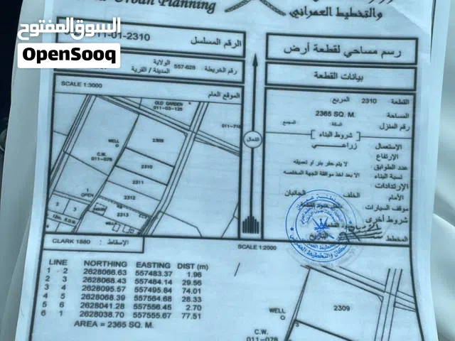 ارض زراعية الملده خلف مركز رامز وقريبه من المدينة الرياضيه