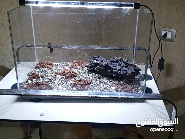 حوض للبيع شبه جديد مستعمل مره وحده بالفلتر واللوحه للعلم اللوحة بروحها فيها سوم و معاه التراب