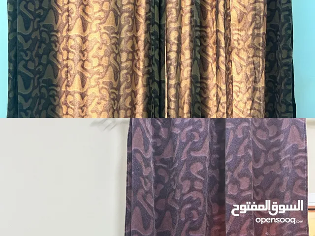 Set of 10 curtains with free curtain rod!!