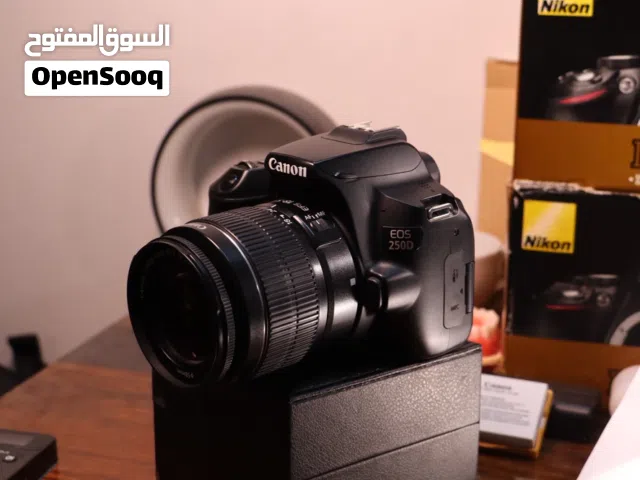 للبيع كامرا كانون 250D  تصوير 4k شاشه لمس قلاب الحديثه واي فاي بلوتوث فوللل