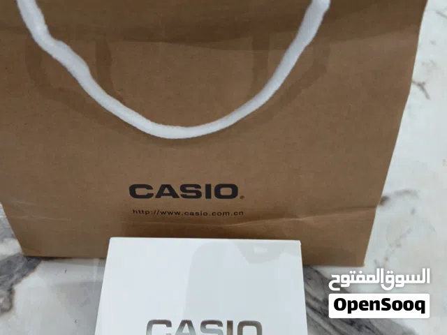 ساعه كاسيو الون اسودرجاليه لم تلبس غير مره واحده تقدر تخليها اي مقاس مو شرط المقاس الموجودتقدر تصغره