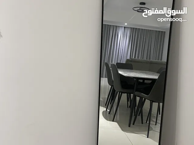 Large Black Arch Mirror