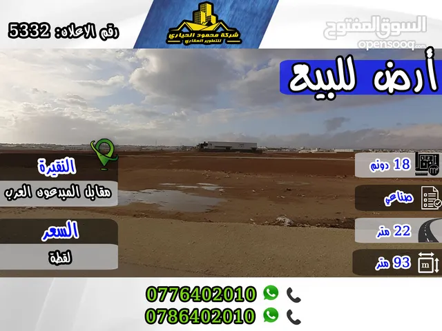 Industrial Land for Sale in Amman Al-Nuqairah