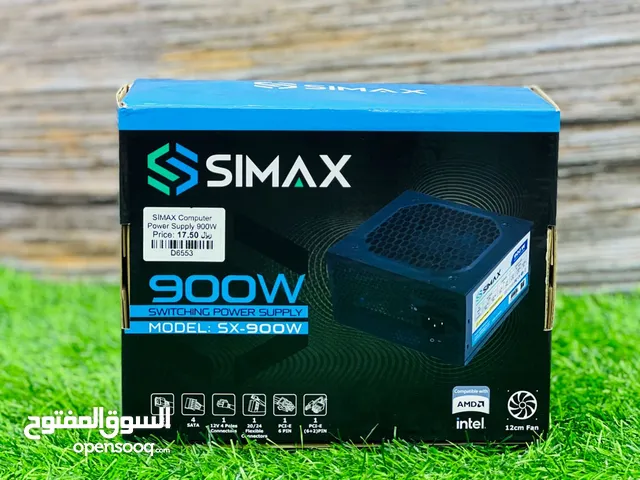 Simax 900w Power Supply AMD Intel 12cm Fan