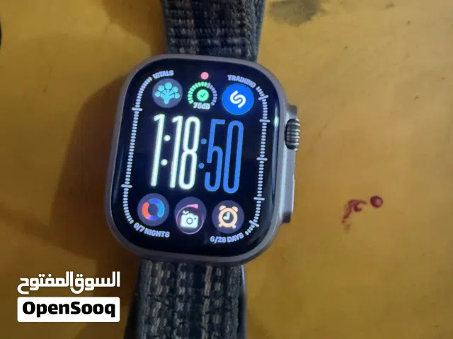 ساعة ابل الترا 2 مستخدمه اقل الشهر وبطارية 100