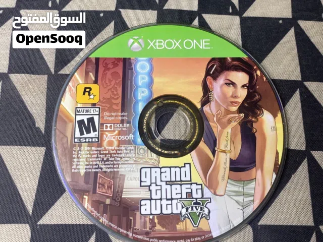 CD GTA 5 XBOX ONE S/X مستعمل اخو الجديد مستعمل فقط اسبوعينن لحق