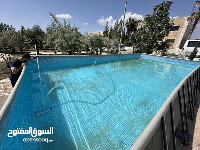 مسبح intex مستعمل اكبر حجم 5*10 ارتفاع 1.4 تقريبا