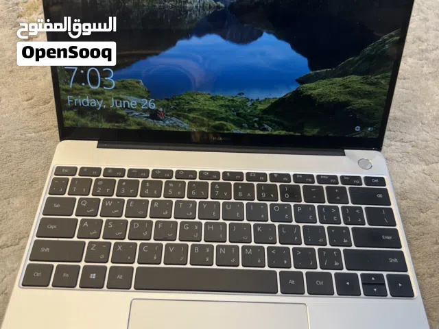 Huawei MateBook 13 * Intel Core i5-10210U  * 8GB RAM  نادرا الاستخدام ولم يدخل صيانه اقل سعر في سوق