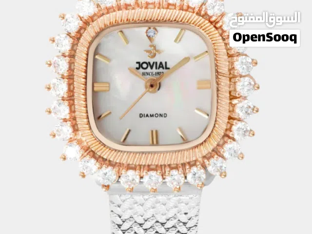 للبيع ساعة جوفيال نسائية جميله جدا غير مستخدمه