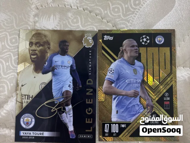 للبيع بطاقة الاعب يايه توريه و هالاند ( يايا توريه موقع من الشركه توقيع طباعي ) التوصيل 2 دينارين