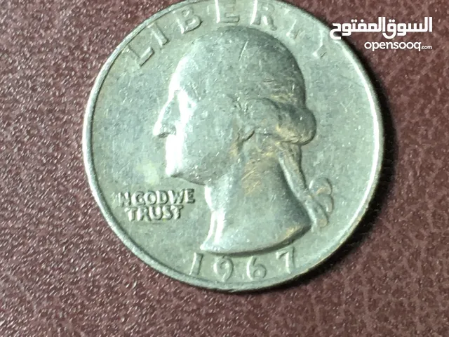 للبيع ربع دولار امريكي سنة 1967