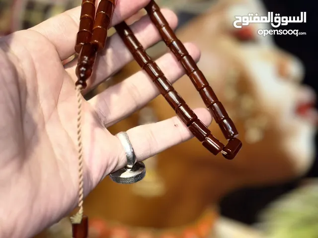 Kesmeli Sıkma Kehribar Tesbih مسبحة كهرمان مضغوط (سيكما) مقطّعة