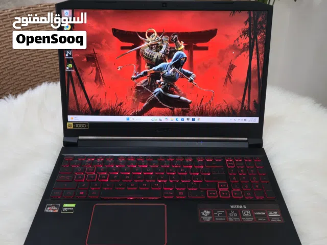 لابتوب جيمينج Acer Nitro 5 قوي  Gaming laptop very po werful and clean للتصميم و المونتاج وغيره