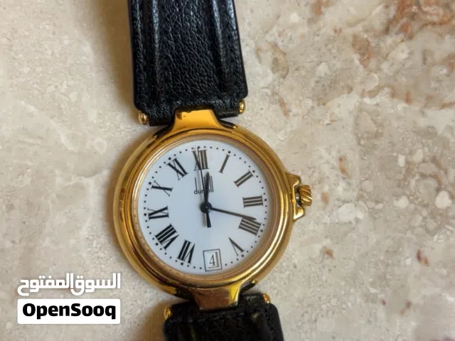 ساعة دنهل رجاليه فنتج تخزين نظيفه بدون خدوش بسيرها وبكلها مقاس 32