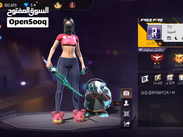 Free Fire Accounts and Characters for Sale in Baghdad