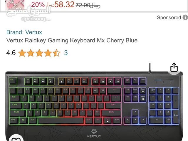 Vertux key board
