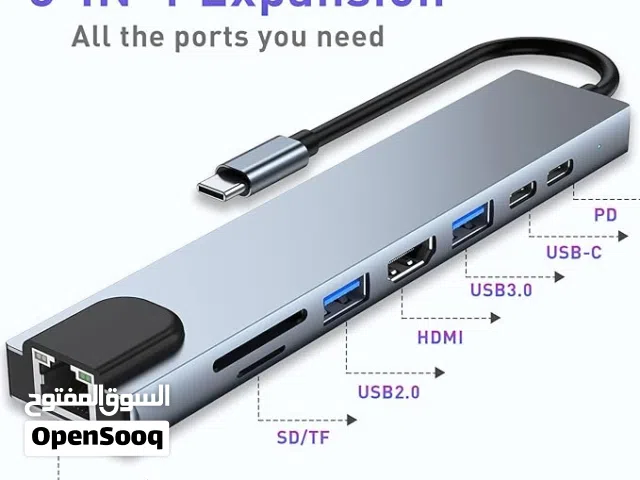 محول Type-C متعدد المنافذ 8 في 1 – AIRSKY HC-83LC AIRSKY HC-83LC USB-C 8-in-1 Multiport Adapter