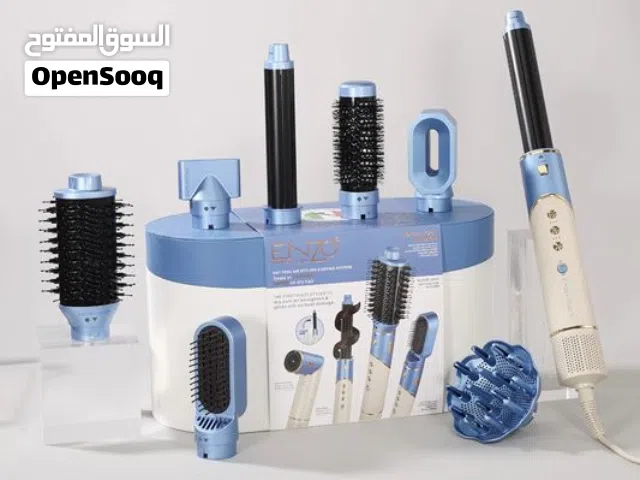 ENZO Professional 6-in-1 Air StyMultifunction Hair Styler Set with Multiple Brush Attachments