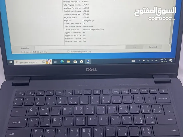 للبيع: لابتوب Dell Latitude 3410، Core i7 الجيل العاشر الحالة نظيف جداً