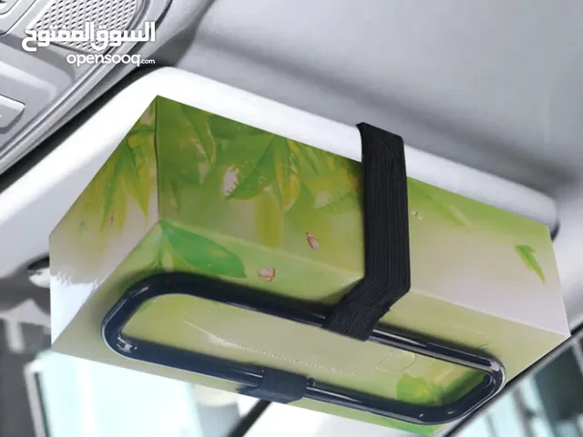 حامل مناديل مرن للسيارة، مصنوع من راتنج ABS، يناسب جميع السيارات، علبة مناديل متينة لحامل الشمس ومقع