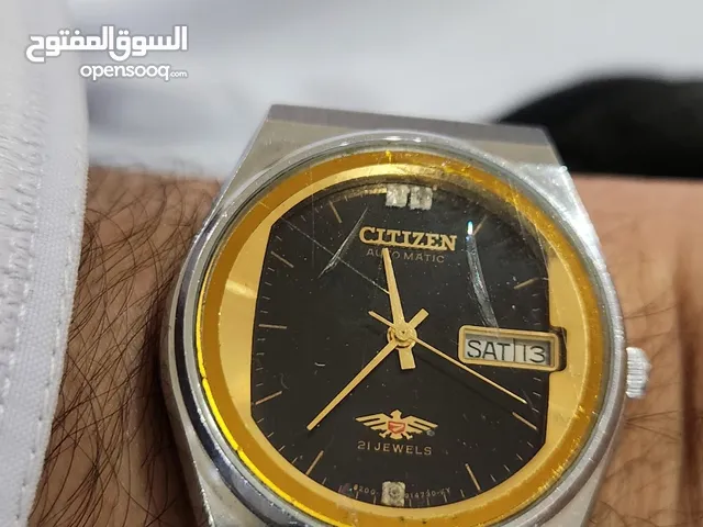 ساعة CITIZEN اصلي مع تاريخ و اليوم عربي او انجليزي
