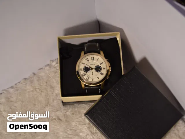 ساعة fossil Grant Chronograph ياباني اصلي نوع Chronograph بالصلاة على النبي