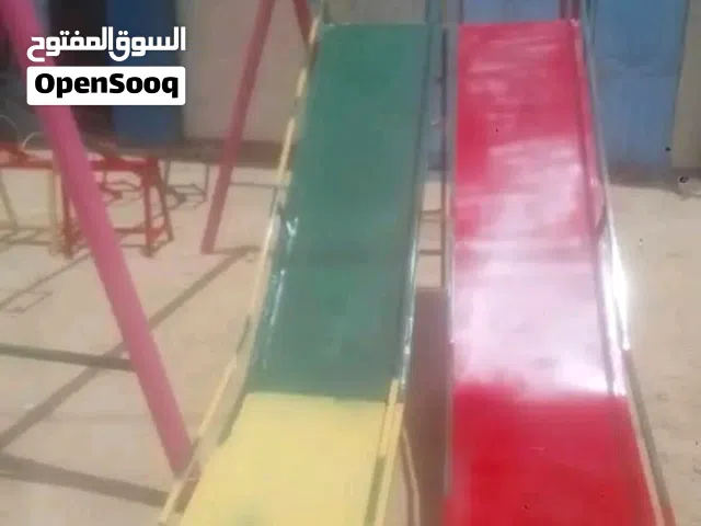 ألعاب أطفال دراجيح وسلحيبه وميزان وكراسي جنان