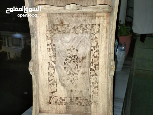 صينية قهوه صنع يدوي خشب حفر باليد