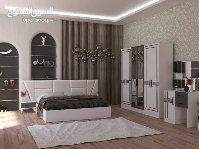 حوّل غرفة نومك إلى عالم من الراحة والفخامة! دلّل نفسك بغرفة نوم متكاملة تجمع بين الأناقة، الجودة...