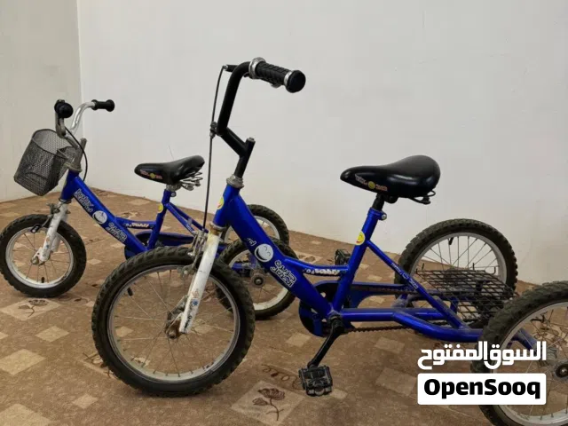 دراجة رياضية + دراجتين اطفال