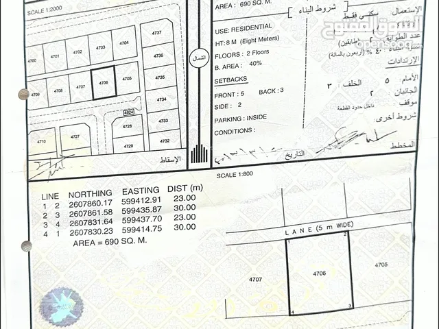 Residential Land for Sale in Al Batinah Barka