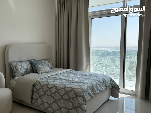 استديو مفروش جديد اطلاله خلابه في مجمع سكني مبني فندقي جاهز للانتقال الان