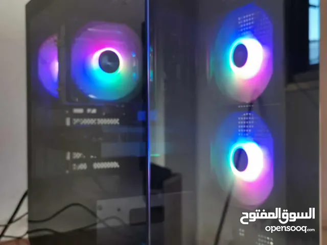 سيت اب كامل مكمل كمبيوتر تجميع جبار ryzen 5 3600 ,rx6600 مع شاشتين وماوس وكيبورد وسماعه وكنترولر
