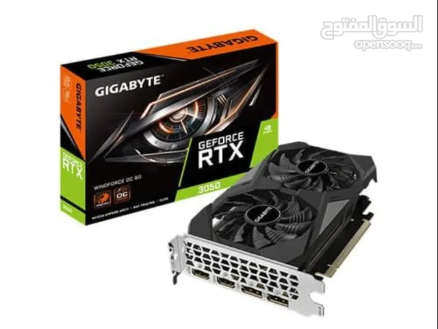 كرت شاشة rtx 3050 6 gb  مستعمل 3 اسابيع فقط