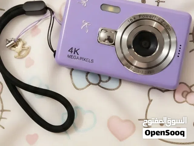 كاميرا ديجيتال 4K مميزة وجديدة تماماً - لون بنفسجي روعة (كامل ملحقاتها)