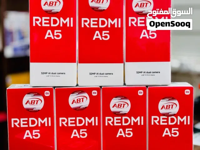 ريدمي A5 , متوفر بذاكرة 64GB رام 3 وذاكرة 128GB رام 4 جديد ضمان سنة