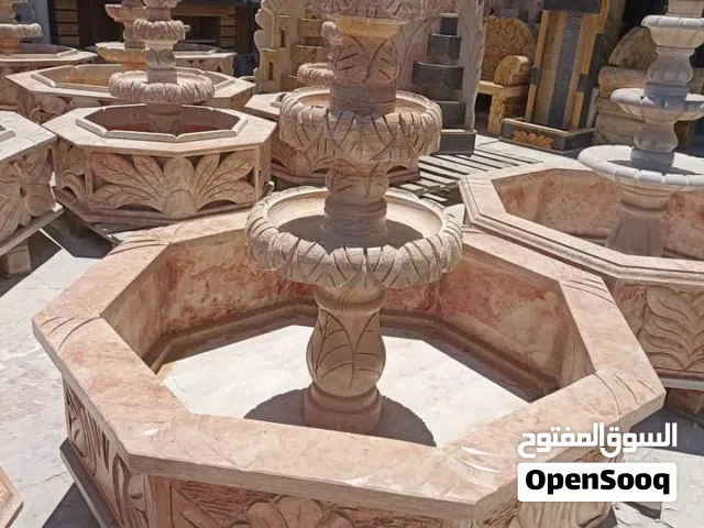 ديكورات حجر نوافير شلالات مغاسل فير بليس باربكيو ديكورات شبابيك ومداخل دربزينات ومشربيات اعمده