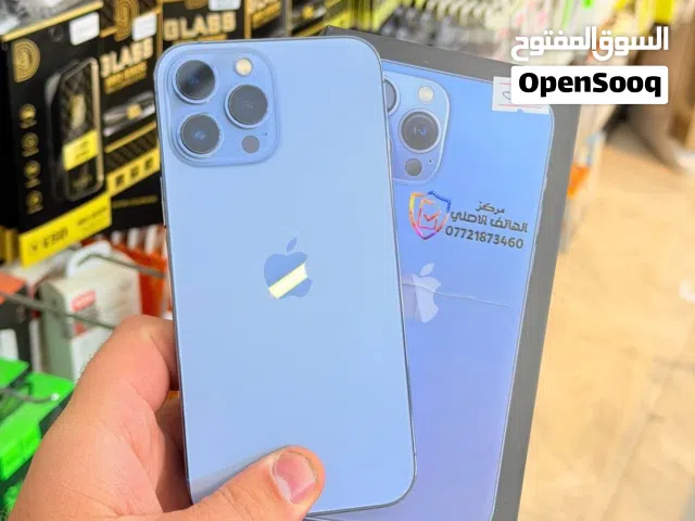 ايفون 13 برو ماكس. نظافة 100%. ضمان 5 ايام. ذاكره 256. بطارية 90