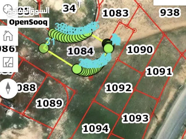 ارض للبيع في البيضاء على شارعين