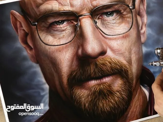 رسام Airbrush VIP فنون رسم تنفيذ اعمال فنية على جميع الخامات.