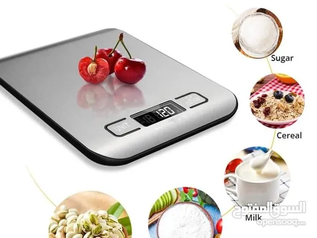ميزان مطبخ رقمي رفيع للاستخدامات المنزلية ولوزن اطعمة الحمية الغذائية مع شاشة LCD ويزن حتى 5 كغم ×1g