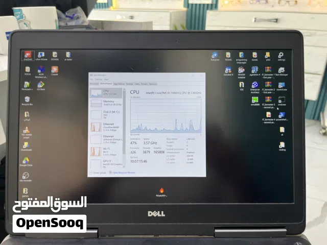 Dell Precision 7520  وحش التصاميم حاسبة مناسبة للشغل المستمر، حاسبة ما تتعب الاثبات موجود بالفيديو