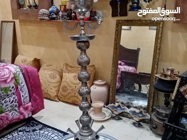 تحفة فنية مزخرفة من المعدن و الستيل غير قابل لصدا مع الصحن مع البيبات جدا راقية