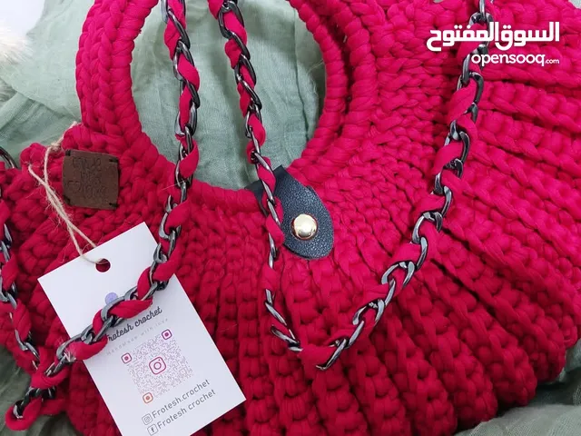 حقائب نسائيه صناعة يدوية نوع frotesh crochet