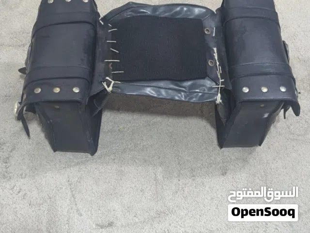 خرج دراجه ناريه جلد اصلي ميه بلميه مستعمل  بحاله جيده جدا