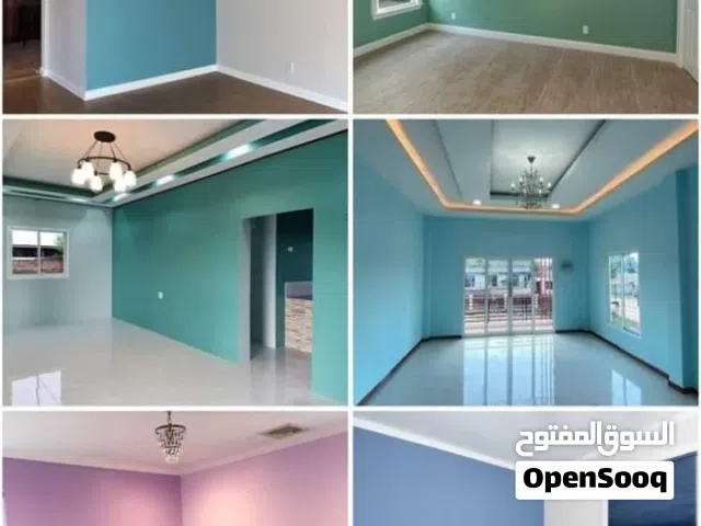 ورق جدران . ودهانات للمنازل .  متر الدهان دينار .