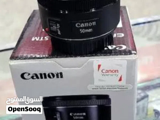 عدسة كانون 50mm فتحة عدسة 1.8
