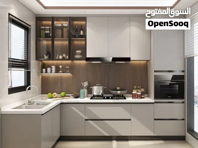 تفصيل مطابخ حديثة بالمتر بتصميمات عصرية تناسب زوقك وبأسعار مناسبة جدا بالإضافة سرعة في التنفيذ ودقة