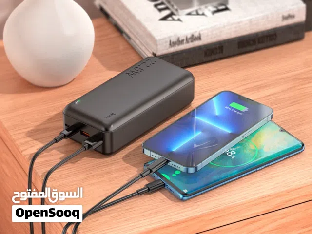 PowerBank 30.000 mAh Fast charging باوربانك بقوة 30 الف مل امبير بدعم الشحن السريع متوفر بالفرعين